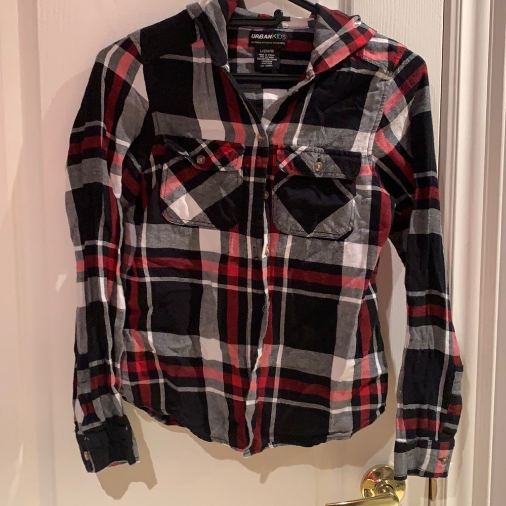 Girls plaid top